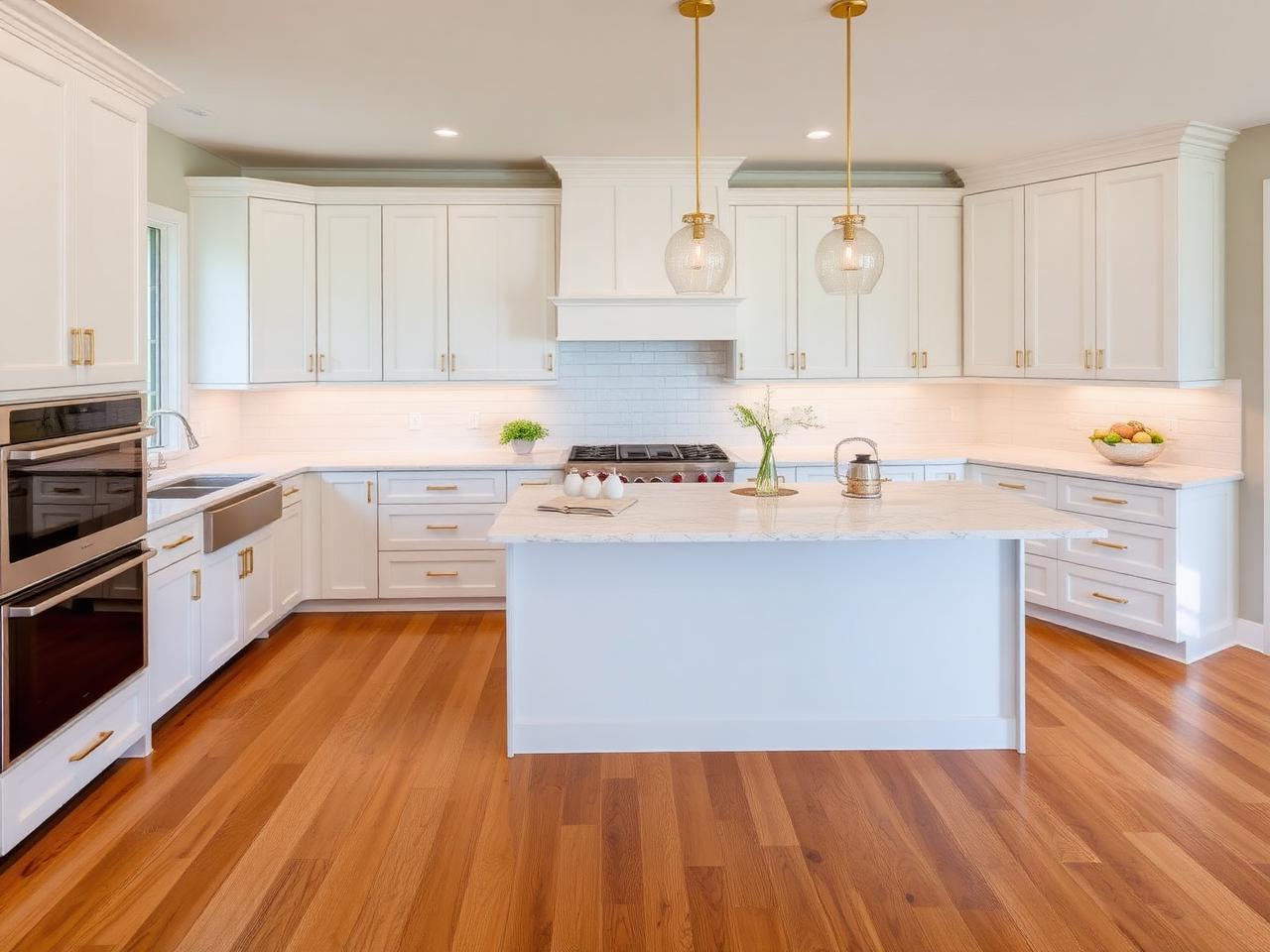 Modern White Kitchen Remodel
